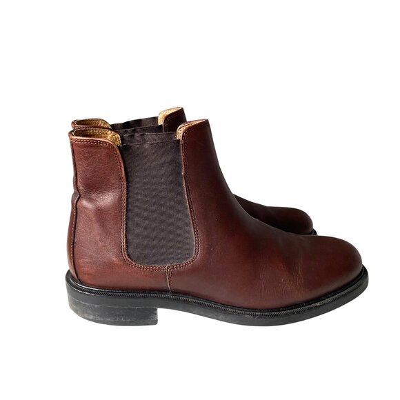 J. Crew Chelsea Boots Men's Size 7 Brown Leather Made in Italy - Picture 5 of 12